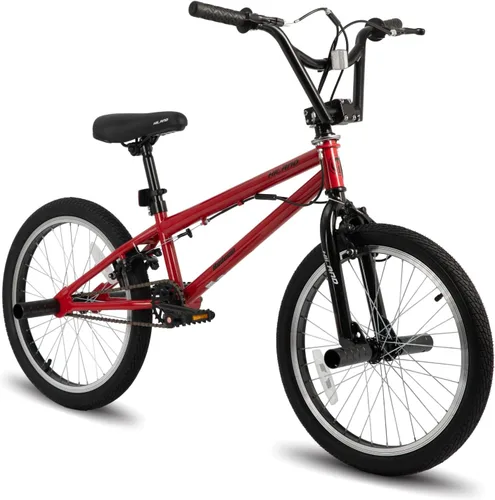 Vista 9 de HILAND 20 inch Kids BMX Bicycle for Boys Girls Age 5-12 Years Old, 360 Degree Gyro & 4 Pegs, Kids Bike for Beginner-Level to Advanced Riders