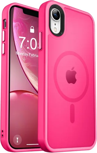 Vista 124 de MOCCA - Funda magnética resistente para iPhone XR de 6.1 pulgadas, compatible con MagSafe, funda con protección contra caídas de grado militar