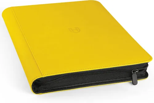 Vista 18 de Carpeta de tarjetas de 4 bolsillos con cremallera, 288 bolsillos para tarjetas comerciales Premium PU Cover, Side Loading, Ringless Card Binder