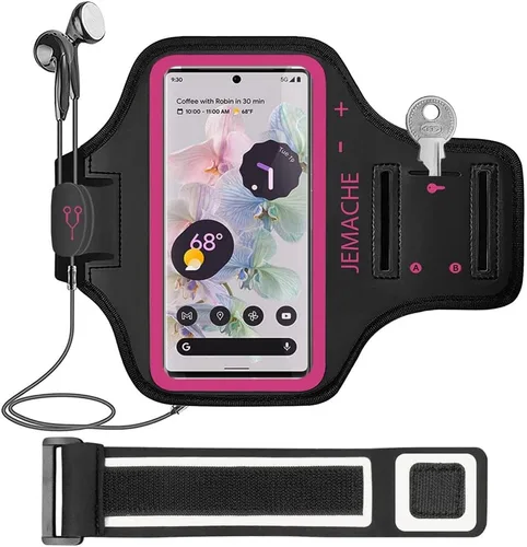 Vista 8 de Pixel 10 9 Pro - Brazalete JEMACHE resistente al agua, para gimnasio, correr, entrenamientos, teléfono para Google Pixel 10Pro 9Pro 10 9 8 7 9a 8a