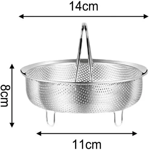 Vista 9 de Collapsible Steamer Basket for Pressure Cooker Pots(S)