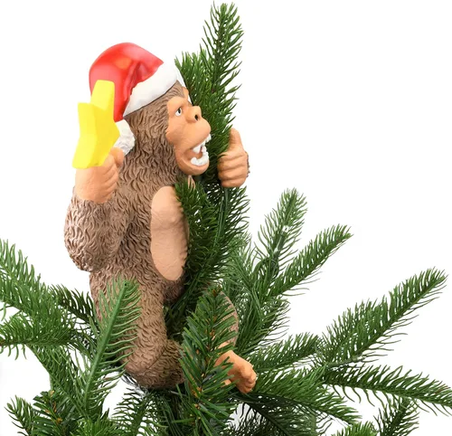 Vista 9 de Tree Buddees King Kong Climbing The Tree - Decoración para árbol de Navidad, grande, 10 pulgadas