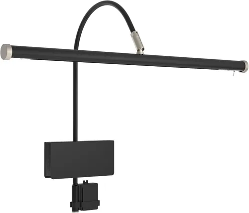 Vista 6 de Cocoweb - Luz de piano grande de LED de 19" en bronce caoba con acentos de latón con clip regulador Bronce (mahogany bronze)