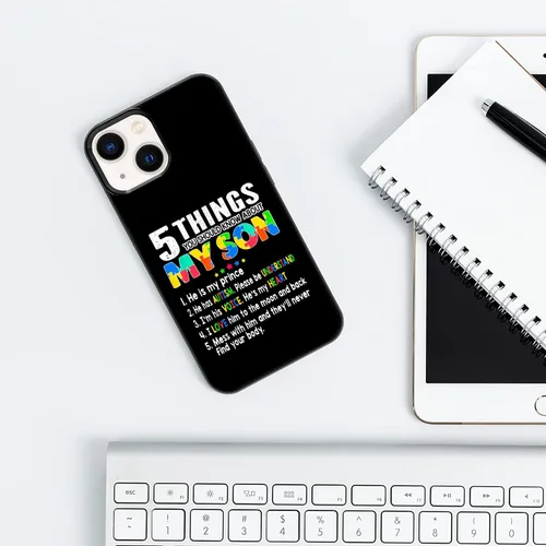 Vista 4 de Funda de teléfono para iPhone 16 16E 15 14 13 12 11 Pro Max S25 S24 S23 S22 S21 FE Plus Note 20 Ultra A16 A15 A54 A14 A13 Negro