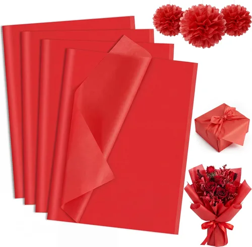 Vista 9 de woric 160 hojas de papel de seda azul para bolsas de regalo de 20 x 14 Combinado azul