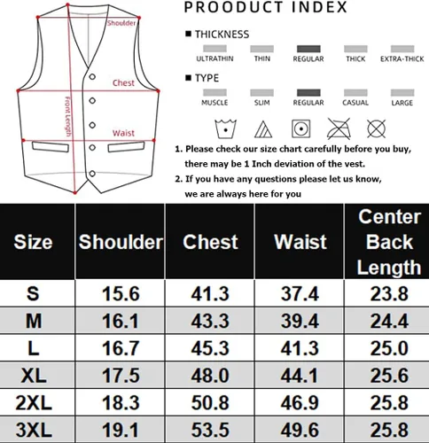 Vista 6 de Coofandy chaleco para traje o esmoquin con 5 botones, para hombre.