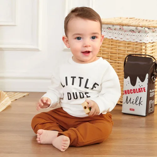 Vista 2 de Murnouche Conjunto de ropa de 2 piezas para bebé niño y niño pequeño