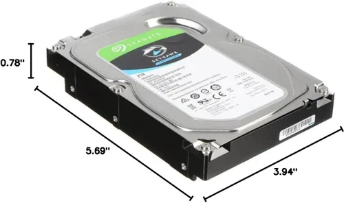 Vista 3 de Seagate SkyHawk disco duro de vigilancia de 1TB - SATA 6Gb/s 64MB Cache, disco interno de 3.5 pulgadas (ST1000VX005)