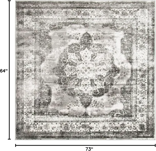 Vista 493 de Unique Loom Sofia Collection - Alfombra de área - Salle Garnier (3' 3" x 5' 3" Rectángulo, Turquesa/Azul)
