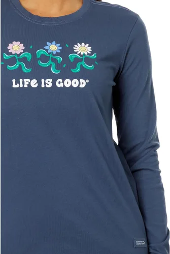 Vista 3 de Life is Good Camiseta Crusher de manga larga Dancing Flowers