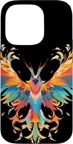 Vista 16 de Funda para iPhone 11 Rising Phoenix Fire Colorful Bird Open Wing Rebirth