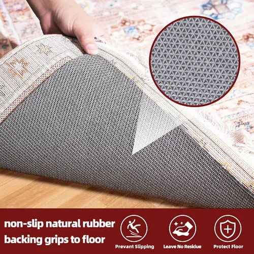 Vista 4 de BAGAIL - Almohadillas de fieltro y goma natural de 1/8 pulgadas de grosor, 2.5 x 9.5 pies, agarre antideslizante para alfombra, mantiene