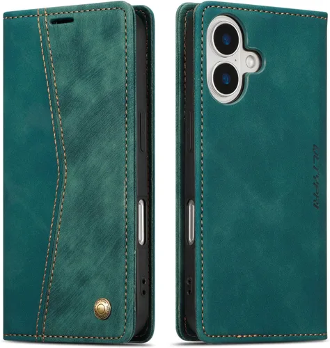 Vista 25 de QLTYPRI Para iPhone Air Case Wallet Con Tarjetero, Vintage PU Cuero Kickstand Cierre Magnético A Prueba De Golpes Folio Libro Funda Para IPhone 17