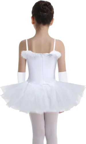 Vista 4 de Vestido de tutú de ballet con lentejuelas para niñas y niñas