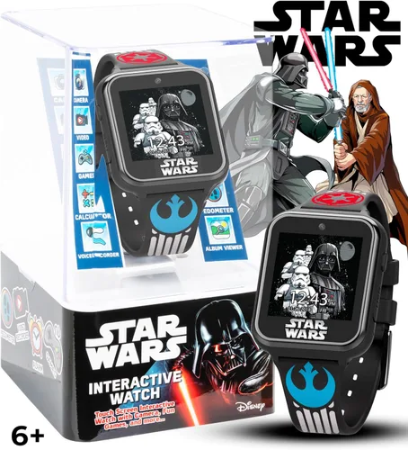Vista 3 de Reloj inteligente interactivo con pantalla táctil de Star Wars (Modelo: STW4010AZ), Negro -, Moderno
