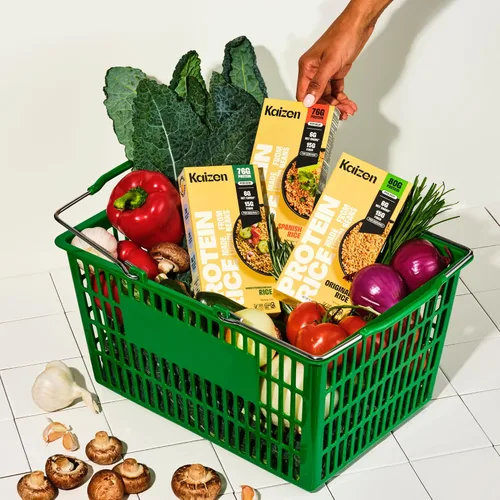 Vista 7 de Kaizen - Arroz mediterráneo keto bajo en carbohidratos, alto en proteínas (20g), apto para dieta cetogénica, sin gluten, a base de plantas, hecho