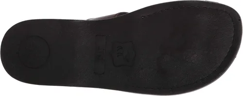 Vista 4 de Jerusalem Sandals Aron - Leather Lightweight Sandal - Black