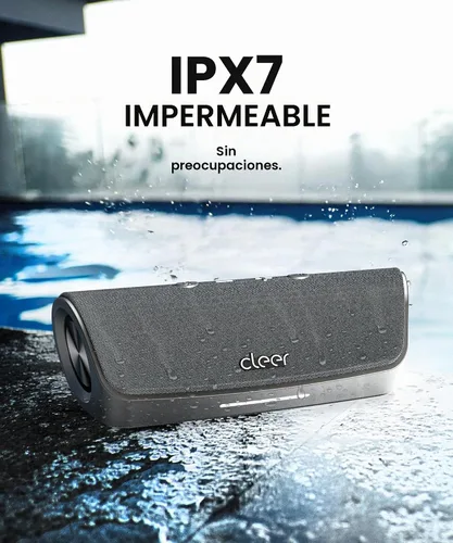 Vista 6 de Cleer Scene - Altavoz Bluetooth inalámbrico, color gris