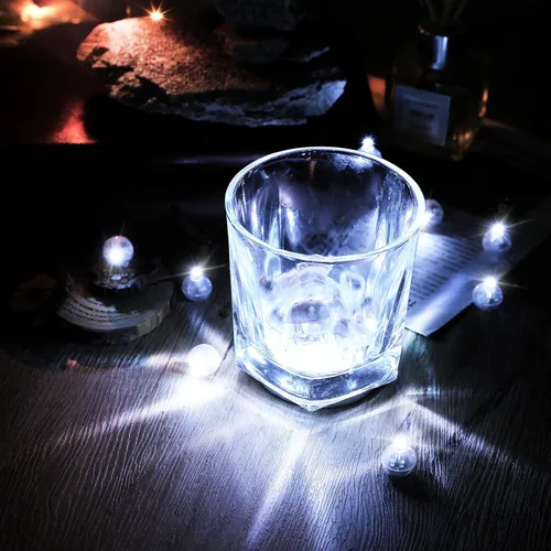 Vista 6 de LIHAO 30 piezas luces LED para globos, mini luces LED redondas de bola para linterna de papel, Navidad, Halloween, cumpleaños, boda (blanco)