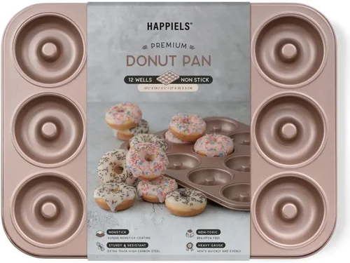 Vista 17 de HAPPIELS - Sartén antiadherente de 9 pulgadas para tartas con fondo extraíble Lata de tarta y quiche estriada libre de PFOA y BPA, no tóxica