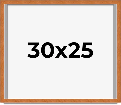 Vista 270 de Marco de 3 x 3 pulgadas de madera maciza de nuez y miel marrón con plexiglás acrílico UV, respaldo de tablero de espuma y accesorios para colgar