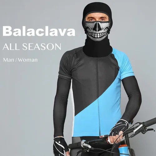 Vista 5 de Obacle Pasamontañas para hombres y mujeres, esquí, caza, ciclismo, festival, fiesta