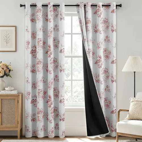Vista 133 de SimpleHome - Cortinas opacas 100% para recámara, cortinas de ventana con ojales beige, con aislamiento térmico, cortinas de oscurecimiento