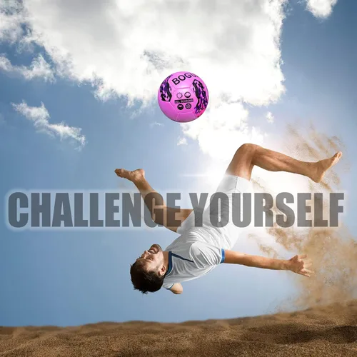 Vista 6 de Pelota de Scoccer, decoloración en el sol, tamaño oficial 54, bola de color de cambio de bomba extra regalo para adolescentes, niños, niñas, adultos