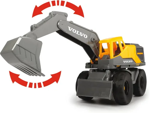 Vista 3 de DICKIE TOYS - Camión Mack de 28 pulgadas con 2 camiones de construcción Volvo