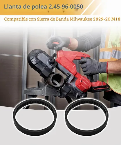 Vista 2 de Paquete de 2 neumáticos de repuesto de polea de sierra de cinta 45-96-0050