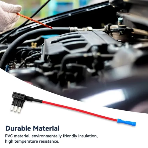 Vista 5 de Grifo de fusible para añadir un circuito para automóvil, 3 clavijas, 32 V, 5A-30 A, adaptador de fusible para agregar un circuito, adaptador