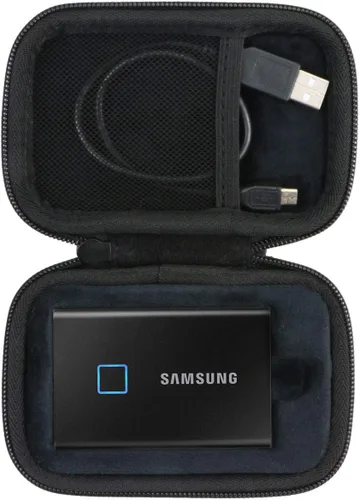 Vista 13 de co2CREA - Funda rígida de viaje para Samsung T3 T5 portátil de 250 GB, 500 GB, 1 TB, 2 TB, SSD USB 3.0, unidades externas de estado sólido