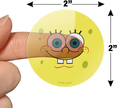 Vista 6 de Bob Esponja Cara Sonriente Planificador Calendario Scrapbooking Artesanía Pegatinas