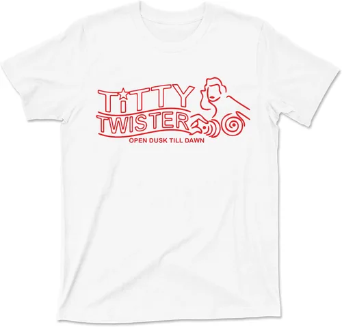 Vista 2 de Titty Twister T Shirt Open From Dusk Till Dawn Movie Tee