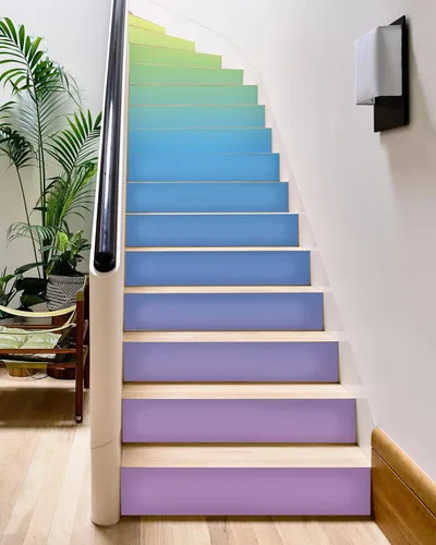 Vista 33 de FLFK Calcomanías para escaleras - Adhesivos para escaleras, Calcomanías autoadhesivas para escalones de Sunrise Coast, para decoración del hogar