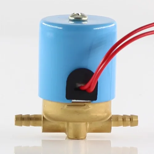 Vista 2 de Dia.5mm pipe plug type miniature normally closed control water, air solenoid valve，VITON sealing material,6~17bar DC 12V 24V 1Pcs(13bar Orifice