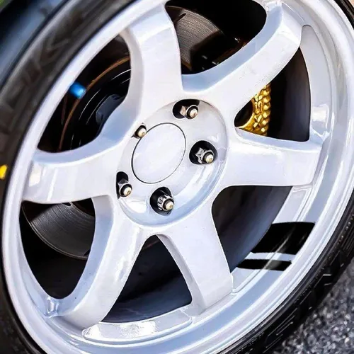 Vista 8 de x xotic tech Auto Universal Racing Style 4 Piezas Calcomanías de Rayas Dobles Hash para Capó Delantero y Guardabarros + 6 Piezas Calcomanías