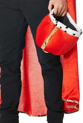 Vista 3 de Rubies Conjunto de bata y corona King para hombre, talla única