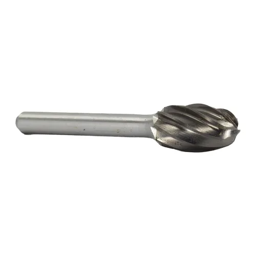 Vista 66 de Drill America SA-1 Rebaba de carburo/lima giratoria cilíndrica de doble corte para amoladora de troquel de 1/4" de diámetro x 5/8" de longitud