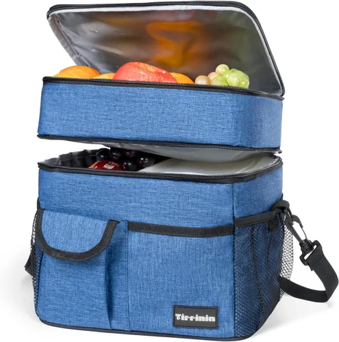 Vista 20 de Tirrinia Bolsa de Almuerzo Aislada para Mujeres y Hombres, Contenedores de Caja de Almuerzo a Prueba de Fugas para Adultos, Trabajo, Escuela