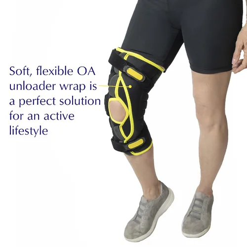 Vista 5 de KOAlign OA Unloader - Rodillera suave para dolor de rodilla, para el estilo de vida activo, osteoartritis medial o lateral, reducción de carga