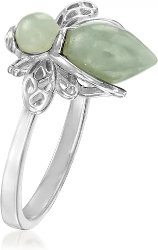 Vista 3 de Ross-Simons Anillo con gemas de abejorro en plata