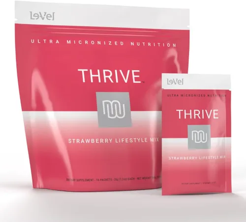 Vista 7 de Thrive Protein Shake 16 Packets (35g Each) Gluten-Free, Pea Protein Blend, Probiotics, Fiber & Digestive Enzymes Supports Lean Muscle