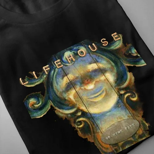 Vista 2 de Lifehouse No Name Face - Camiseta de manga corta con cuello redondo para hombre
