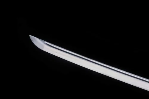 Vista 6 de Handforged Samurai Katana Sword - Damascus/1060/1095 High Carbon Steel, Full Tang, Iron Tsuba, Solid Wood Saya - Real Functional Sharp Blade for