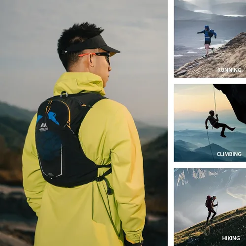 Vista 7 de AONIJIE Running Hydration Vest for Women Men 8L Hydration Backpack Hiking Multiple Pocket Designs Lightweight Breathable for Climbing, Marathon &