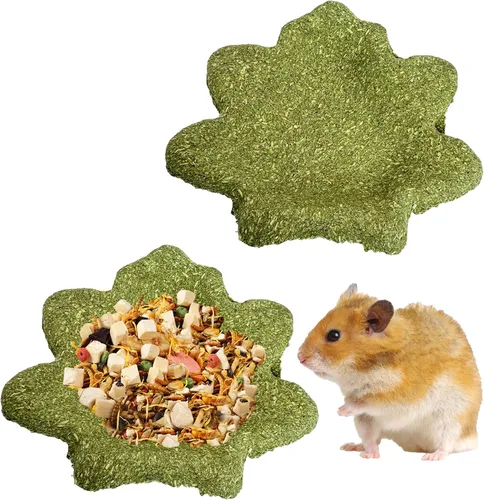 Vista 8 de Hamster Chew Toys for Teeth Guinea Pig Edible Food Bowl