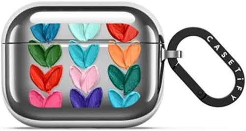 Vista 7 de CASETiFY Bounce - Funda para AirPods Pro 3, color carbón mate