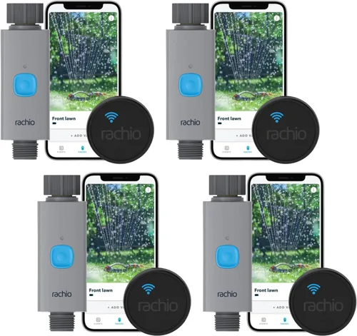 Vista 8 de Rachio Temporizador inteligente de manguera (solo 1 válvula) – Temporizador de grifo para exteriores controlado por aplicación, instalación rápida