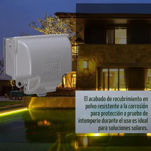 Vista 6 de TayMac MX3300 RaynGuard - Cubierta de metal resistente a la intemperie para uso, 1 banda, extra duty, color gris